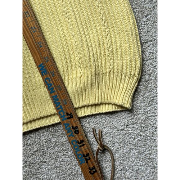 Vintage Chaps Ralph Lauren Yellow Unisex Sweater Size Large - Picture 4 of 7